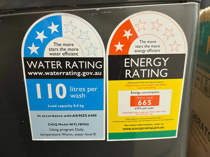 Refurbished Chiq 8 kgs washing machine